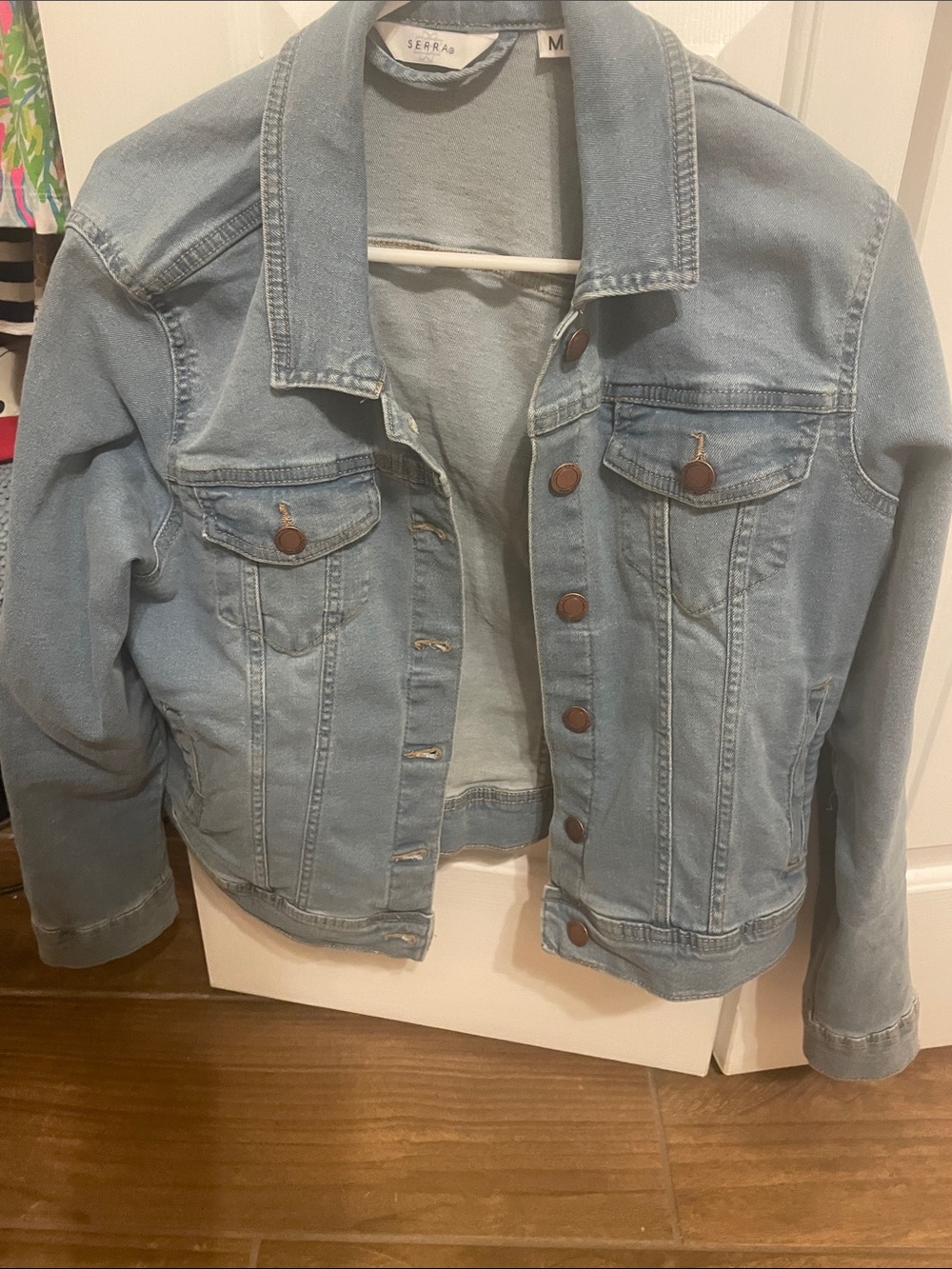 Serra Light Blue Denim Shirt Jacket